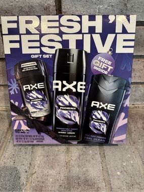AXE Phoenix Men’s Fresh 'N Festive Gift Set – Black/Purple